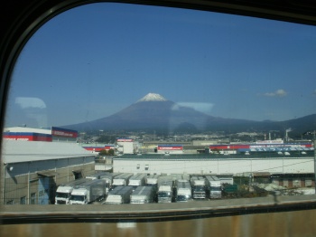 Mt Fuji from the Shinkansen