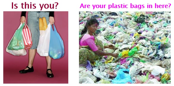 is this you with your plastic bags